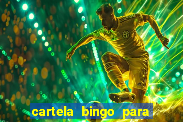 cartela bingo para cha de cozinha imprimir gratis